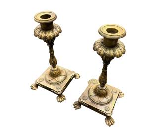 Pair Tiffany sandle stands.