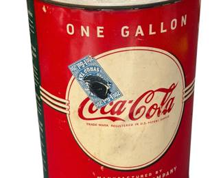 Rare 1 gallon Coke can w/original stamp
