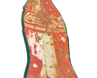 Early metal Coke thermometer 