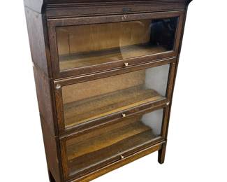 Oak stacking bookcase