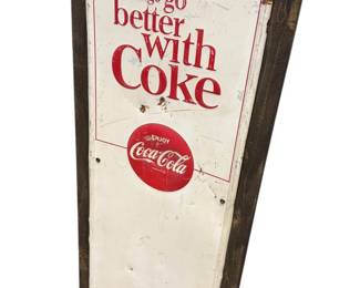 Early Coke metal sign