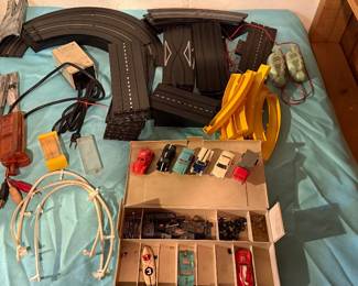 Aurora Slot Car Case and partial track 