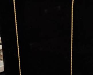 Delicate Long 10k gold necklace 