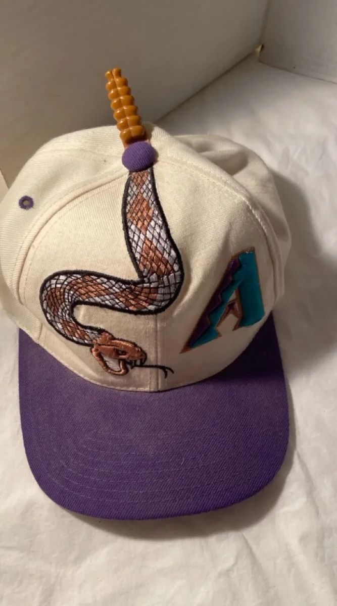 001 Vintage Diamondbacks Rattle Head Drew Peterson Sports Star Collection Cap
