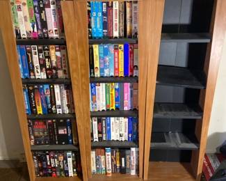 Shelves And VHS Lot