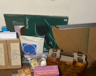 Small Lot Of Craft And Art Supplies