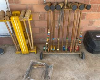 One Adult And One Childrens Set Croquet