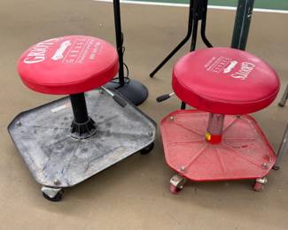 Rolling Mechanic Shop Stools 