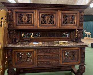 Wooden Bar Cabinet / Dry Bar