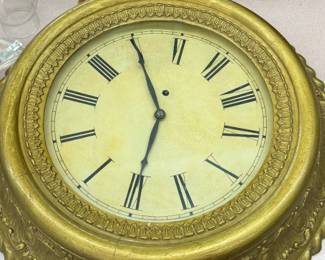 Vintage Gold Wall Clock
