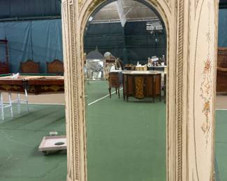 Antique Curved Glass Display Cabinet