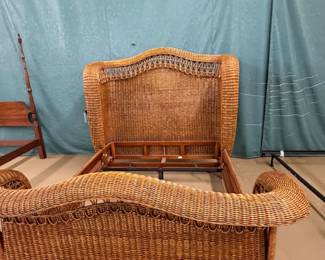 Vintage Qicker / Battan Bed Frame