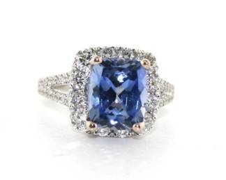 Tanzanite and diamond ring