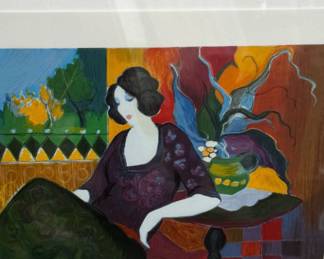 Tarkay signed and framed art