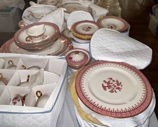 Theodore Haviland China - Cambridge Crimson Pattern