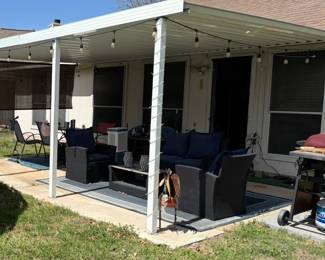 Patio furniture, bbq