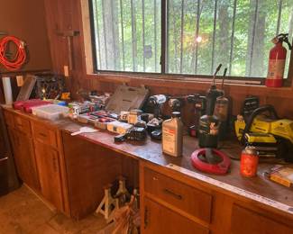 Saws, fuel Pump kit, drills and more