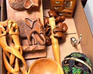 Carved Wood Collectibles and more