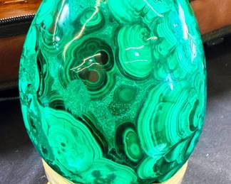 Polished Egg Possible Malachite