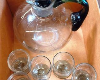 Vintage Decanter and Glasses