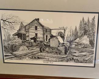 Bill Wall - Grandpas Truck - Signed, numbered and framed print