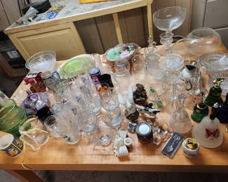 Glassware, bells and more
