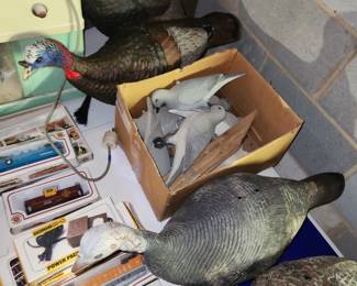 Trains, Turkey Decoys and Pigeon Decoys