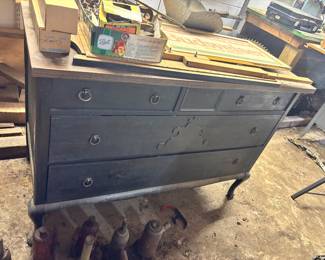 Late 1800s dove tail dresser (needs a new top)