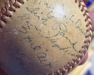 1951 Winston Salem Cardinals Team Signed Baseball