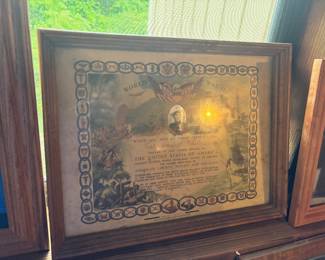 World War II Certificate of Service and Honorable Discharge