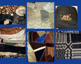 LOADs of Antique and Vintage Linens; More than advertised 
