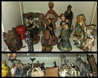 Little Old Figurines and Dolls and Cats and Bunnies 