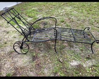 Antique Metal Chaise Lounge