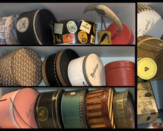 Collection of Vintage Hat Boxes