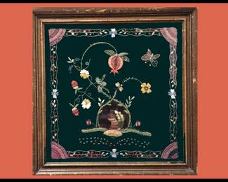 Old Framed Embroidery