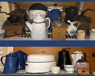 Vintage Coffee Pots and Coffee Grinders