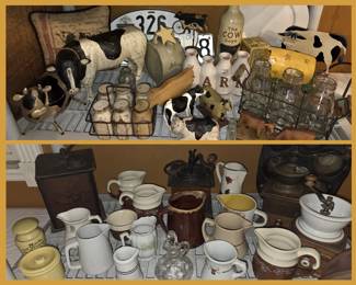 Cows, Milk Bottles and Creamers