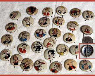 Vintage Kellogg's Pep Pins Collection 
