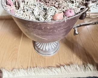 Silverplate footed compote bowl centerpiece