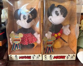 Mickey and Minnie in original boxes