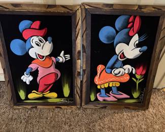Mickey and Minnie Velvet Artwork