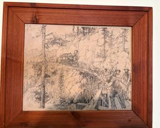 Train Scene by Artist Stephan Mirich
