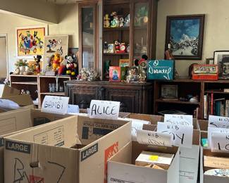 Disney Collectibles - over 150 boxes in this room