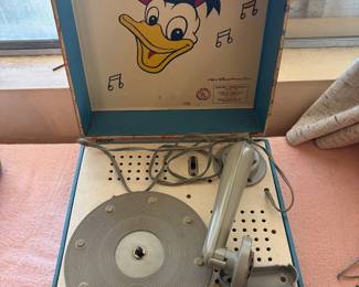 Vintage Donald Duck Record Player
