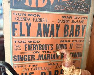 1930s Midway Theatre movie poster, Osborn Ohio