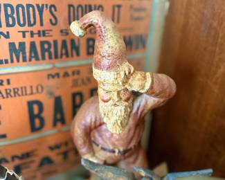 Vintage carved gnome figure