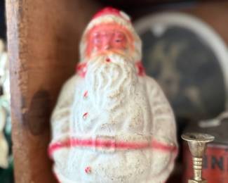 Vintage chalkware belsnickle Santa figure