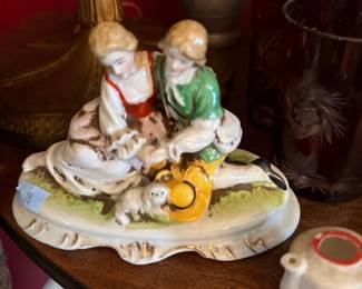 Vintage porcelain figural group, German style