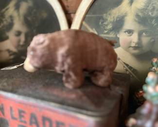 Antique Cupid Awake and Asleep prints, oval frames