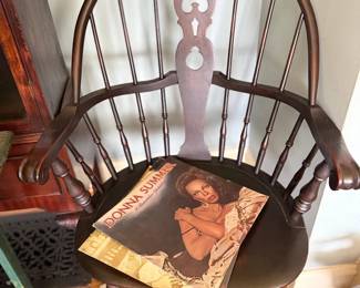 Antique Windsor style armchair, Donna Summer LP